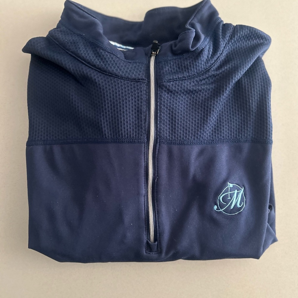 Men's Levelwear Navy Zip-Up Sweater